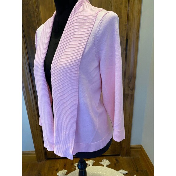 Faded Glory  Pink Open Front Cardigan Size XXL -   Dressy Casual - Picture 4 of 11
